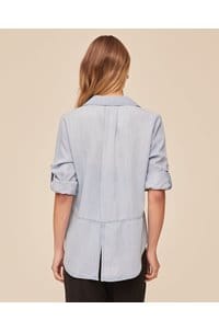 split back button down shirt in sunspray