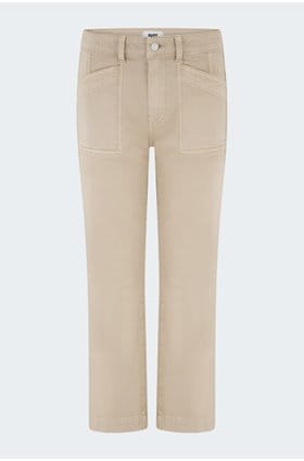 Quincy Ankle Straight Trouser in Warm Sand