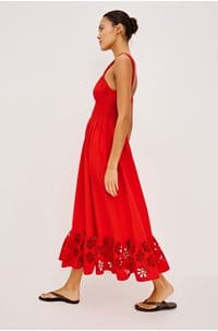 moira dress in scarlett