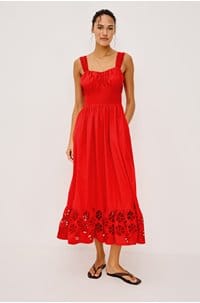 moira dress in scarlett