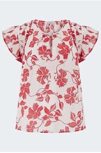 allea top in red jasmine