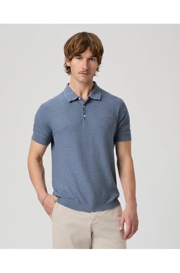 kiko sweater polo in tidal wave