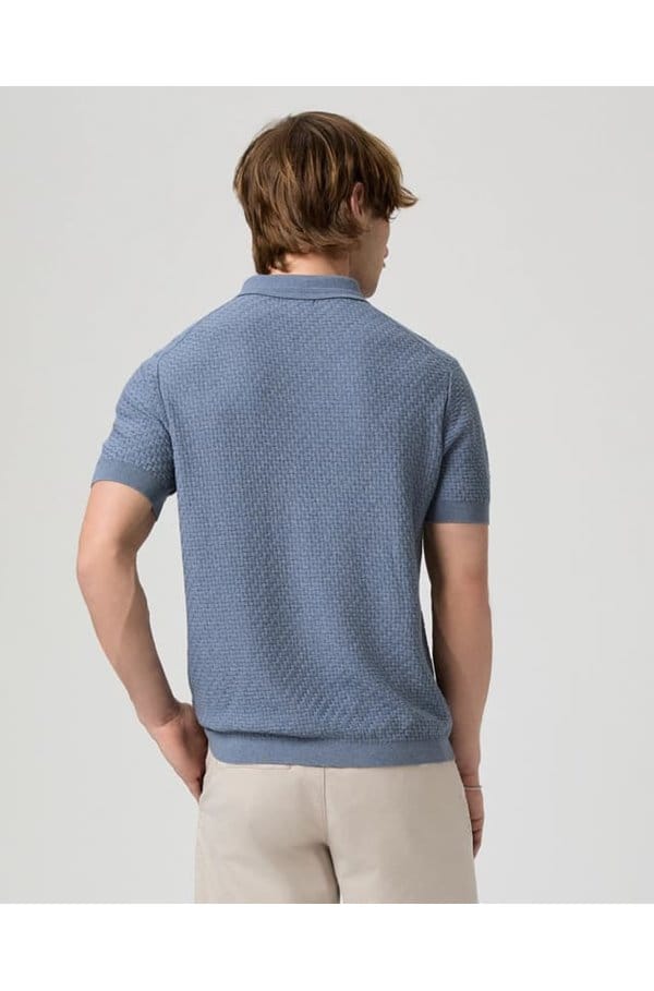 kiko sweater polo in tidal wave