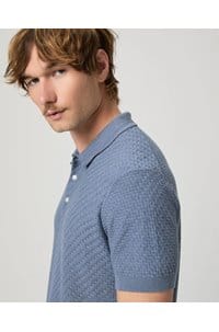 kiko sweater polo in tidal wave