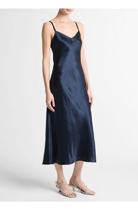 V-Neck Slip Dress in Coastal