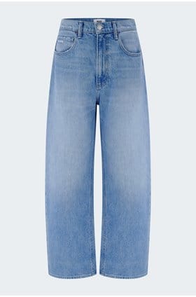 Arellia Ankle Barrel Leg Jean in Fauve