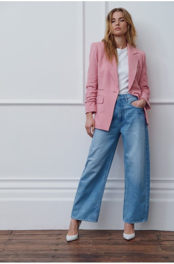 arellia ankle barrel leg jean in fauve