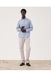 paul shirt in blue and white