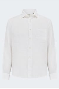 paul linen shirt in white