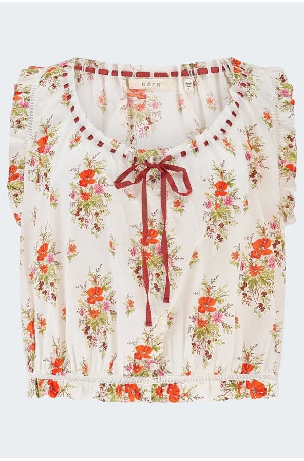 traveler top in rose petit bouquet de chamonix