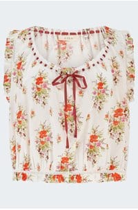 traveler top in rose petit bouquet de chamonix