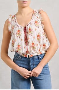 traveler top in rose petit bouquet de chamonix