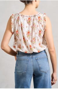 traveler top in rose petit bouquet de chamonix