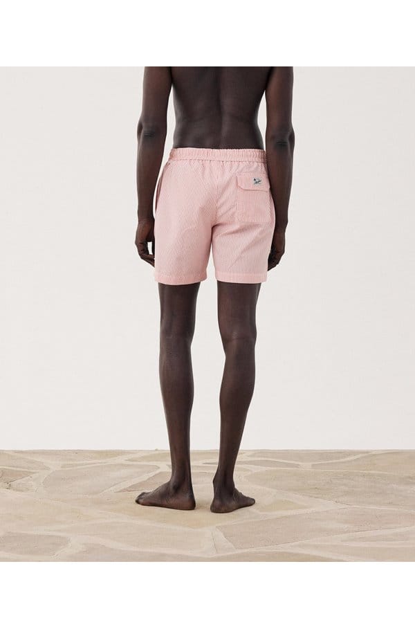 swim shorts in coral