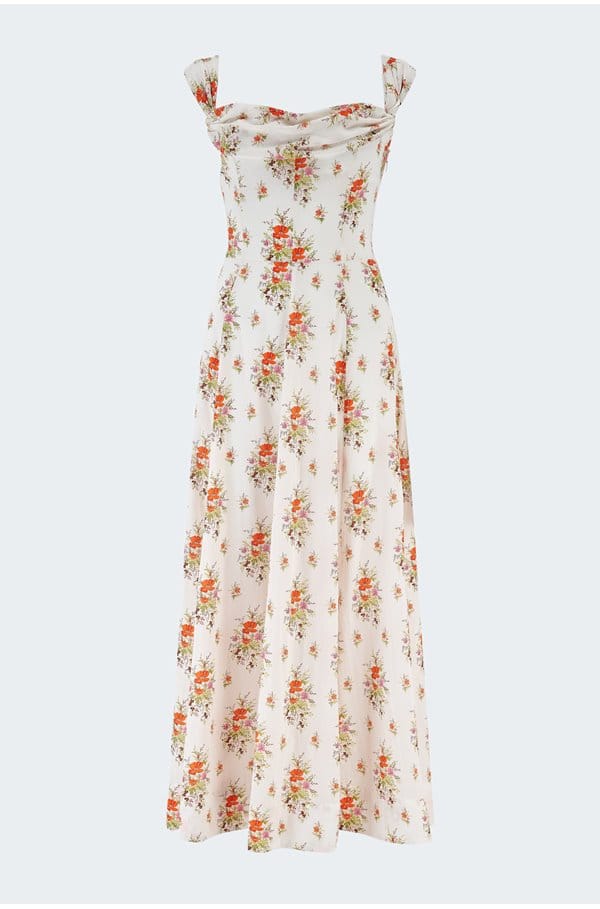 clea dress in rose petit bouquet de chamonix