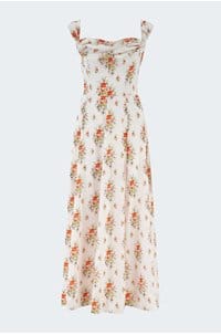 clea dress in rose petit bouquet de chamonix