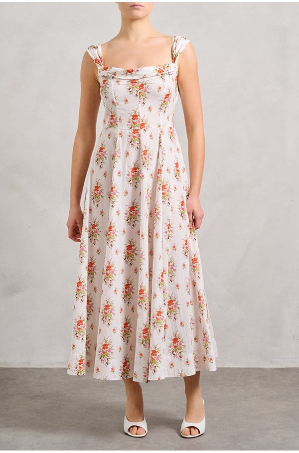 clea dress in rose petit bouquet de chamonix
