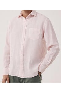 paul linen shirt in pink