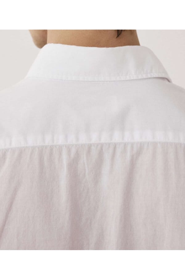 paul cotton lightweight shirt in white