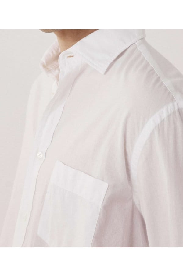 paul cotton lightweight shirt in white