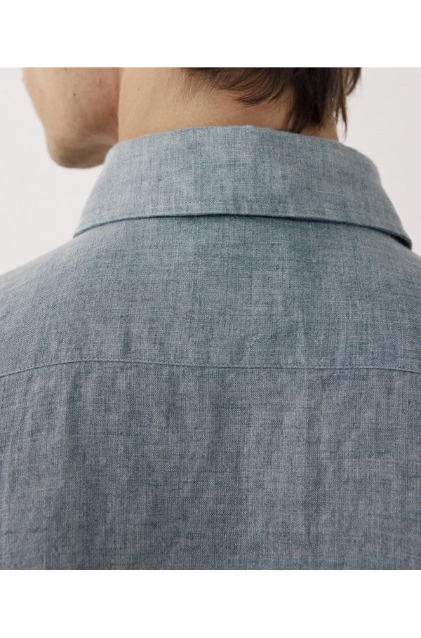 paul linen shirt in green