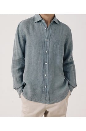 Paul Linen Shirt in Green