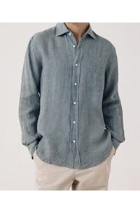 paul linen shirt in green