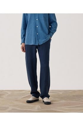 Joggy Woven Pants in Navy Blue