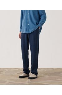 joggy woven pants in navy blue