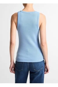 ribbed scoop neck in hydra