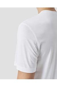 cotton silk t-shirt in white