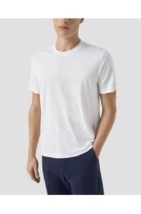 cotton silk t-shirt in white