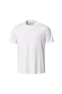 cotton silk t-shirt in white