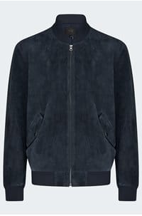 chen bomber jacket in deep anchor