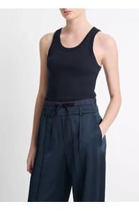 scoop neck tank in coastal