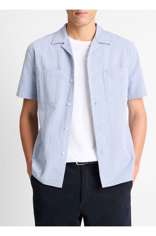 playa striped shirt in blue