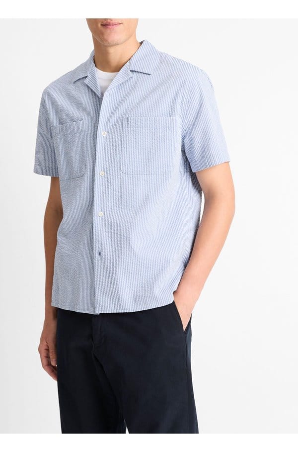 playa striped shirt in blue