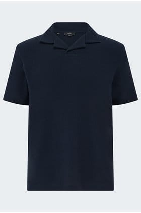 Knit Polo in Coastal Navy