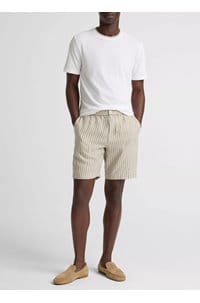 double collar crew neck in white parchment