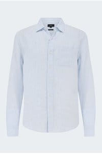 tate striped shirt in white and blue