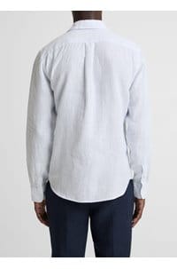 tate striped shirt in white and blue