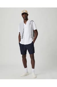 carillo short sleeve top in fresh white