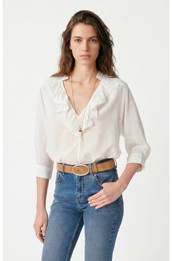 grenet blouse in blanc