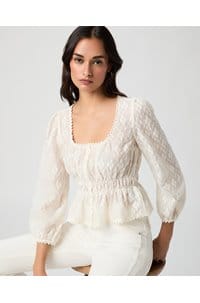 jay blouse in antique white