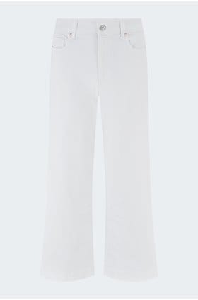 Anessa Wide Jean in Crisp White