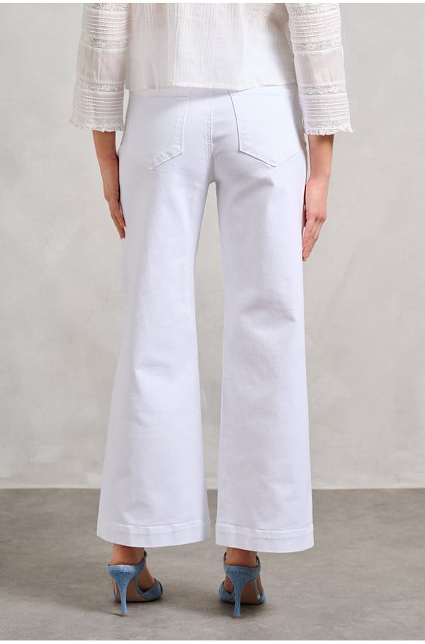 anessa wide jean in crisp white