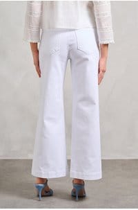 anessa wide jean in crisp white