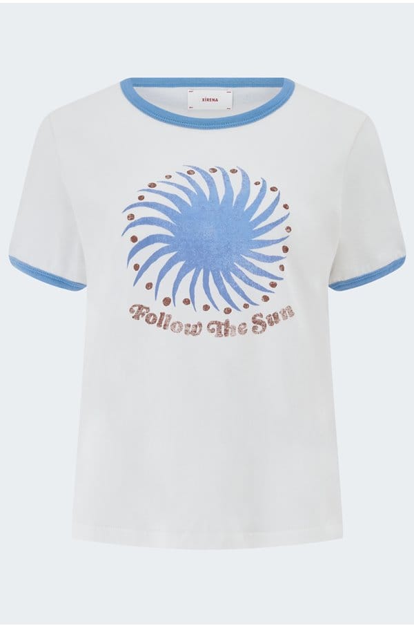 frankie tee in blue sunrise