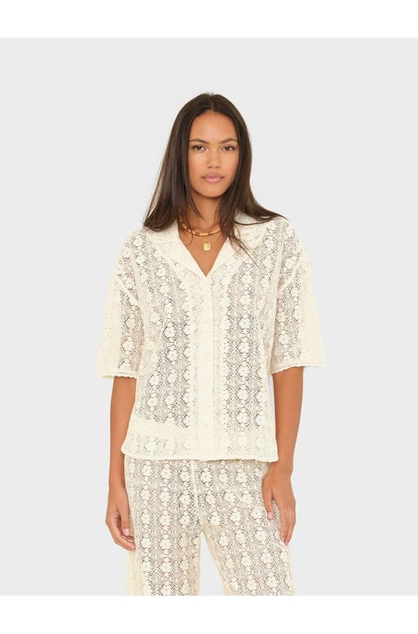 inez shirt in natural