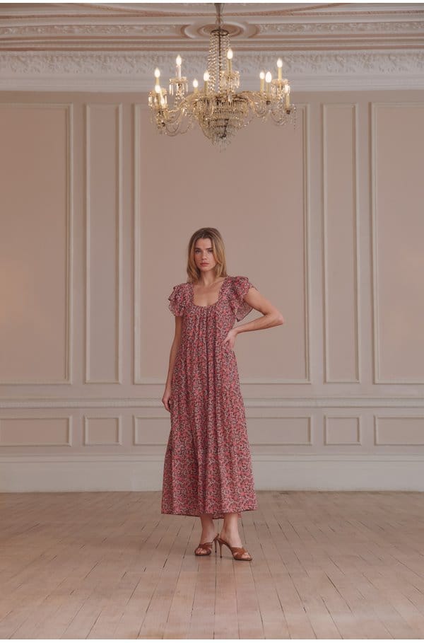 jaynie dress in sienna petals